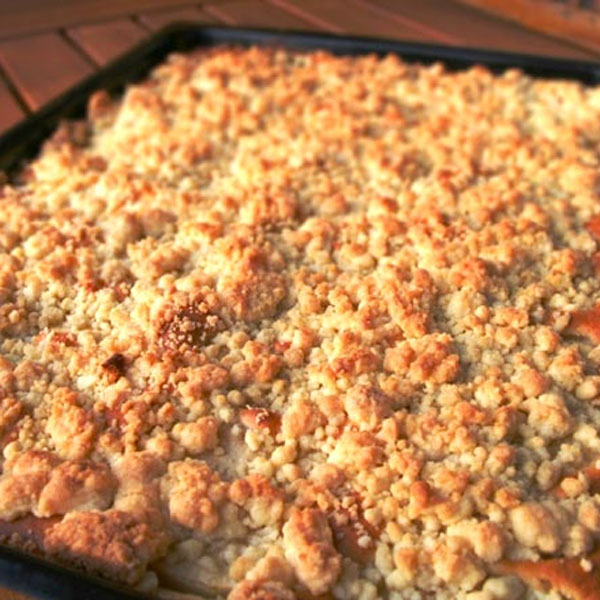 Cuca de açúcar – cuca streusel